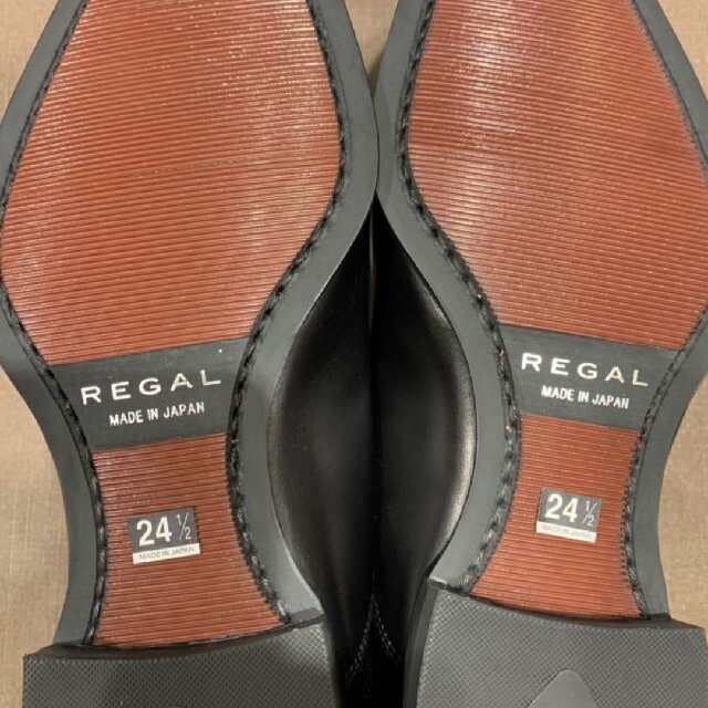 REGAL(リーガル)の新品未使用 REGAL 09CR 黒　24.5cm ストレートチップ　リーガル　 メンズの靴/シューズ(ドレス/ビジネス)の商品写真