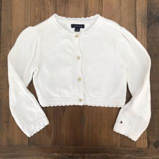 トミーヒルフィガー(TOMMY HILFIGER)のトミーヒルフィガー Tommy Hilfiger ボレロ カーディガン 白(カーディガン)