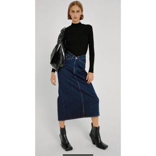 ザラ(ZARA)のザラデニムスカート(ロングスカート)