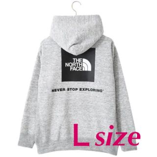 ザノースフェイス(THE NORTH FACE)の新品未開封品 タグ付き ノースフェイス バックスクエアロゴフーディ Lサイズ(パーカー)