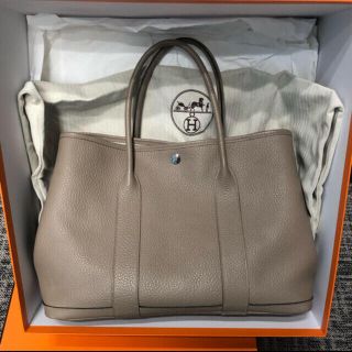 エルメス(Hermes)のHERMES ガーデンパーティPM トゥルティエールグレー(トートバッグ)