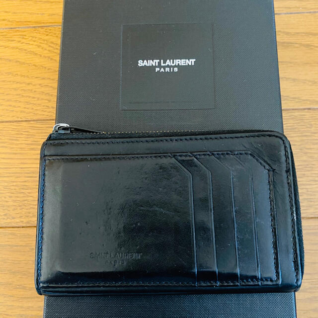 Saint Laurent(サンローラン)の送料込 Saint laurent card case 財布 カードケース メンズのファッション小物(コインケース/小銭入れ)の商品写真