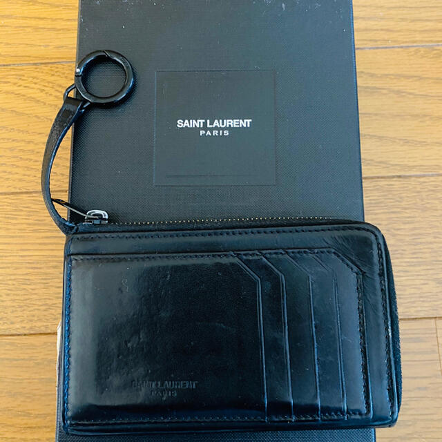 Saint Laurent(サンローラン)の送料込 Saint laurent card case 財布 カードケース メンズのファッション小物(コインケース/小銭入れ)の商品写真