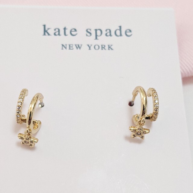 【新品】kate spade ケイトスペード ピアス ブルーザットスパークルパヴ