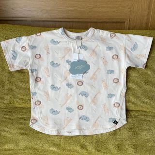 フタフタ(futafuta)のfutafuta Tシャツ 動物柄 95サイズ 新品(Tシャツ/カットソー)