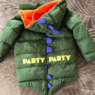 パーティーパーティー(PARTYPARTY)のparty party 恐竜ダウンコート(100)FO BREEZE(ジャケット/上着)