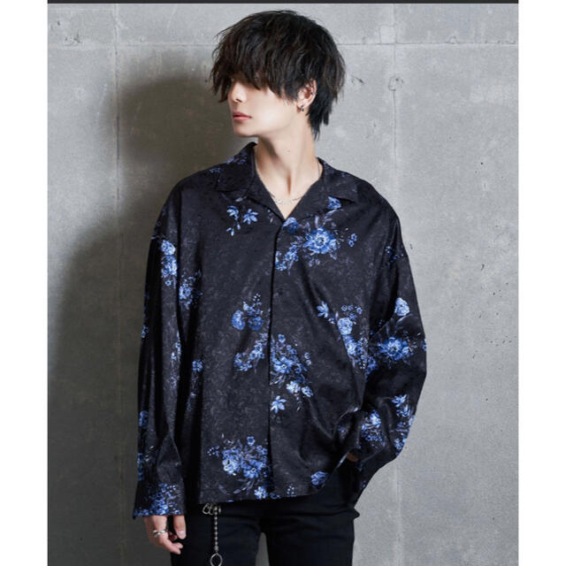 JUNRED(ジュンレッド)のJUNRed × KEI 柄シャツ 花柄 BLUE  メンズのトップス(シャツ)の商品写真