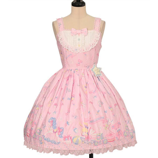 angelic pretty お茶会限定ジャンパースカート　ピンク