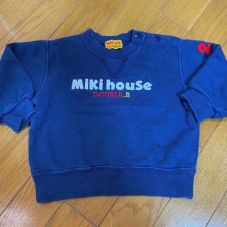 ミキハウス(mikihouse)のヤーデモ様専用☆ミキハウス☆男の子　紺色　トレーナー　80㎝(トレーナー)