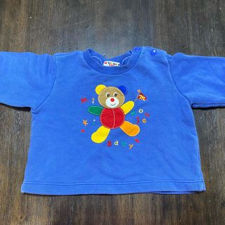 ミキハウス MIKIHOUSE プッチー トレーナー♪新品 ブルー くま