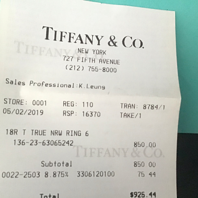 Tiffany & Co.(ティファニー)のティファニー　Tシリーズ　🧚‍♀️週末値下げ レディースのアクセサリー(リング(指輪))の商品写真