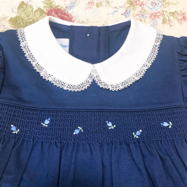 familiar(ファミリア)のファミリア　極美品 ワンピース ネイビー キッズ/ベビー/マタニティのキッズ服女の子用(90cm~)(ワンピース)の商品写真