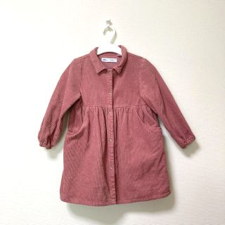 ザラキッズ(ZARA KIDS)のZARA コーデュロイワンピース　110(ワンピース)