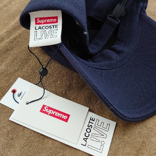 Supreme(シュプリーム)のSupreme LACOSTE Pique 6-Panel Navy メンズの帽子(キャップ)の商品写真