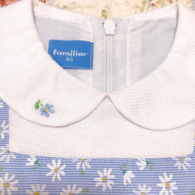 familiar(ファミリア)のファミリア 極美品 花柄ワンピース キッズ/ベビー/マタニティのキッズ服女の子用(90cm~)(ワンピース)の商品写真