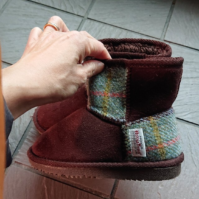 Harris Tweed(ハリスツイード)の16センチブーツ ハリスツイード キッズ/ベビー/マタニティのキッズ靴/シューズ(15cm~)(ブーツ)の商品写真