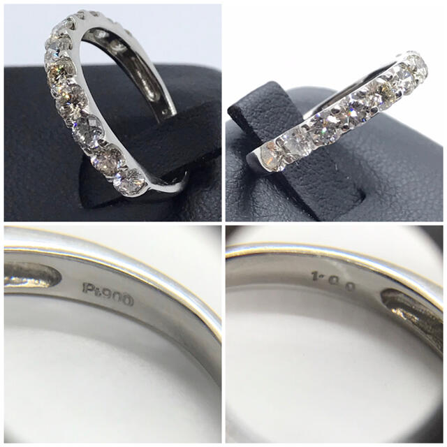 ダイヤモンド 1.00ct Pt900 エタニティリング 9号 指輪 レディースのアクセサリー(リング(指輪))の商品写真