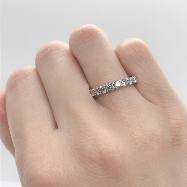 ダイヤモンド 1.00ct Pt900 エタニティリング 9号 指輪 レディースのアクセサリー(リング(指輪))の商品写真