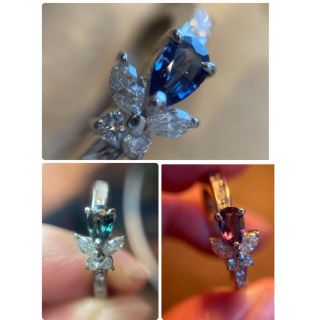 ⭐️スタイリッシュなデザイン⭐️アレキサンドライトリング 0.2ct(リング(指輪))