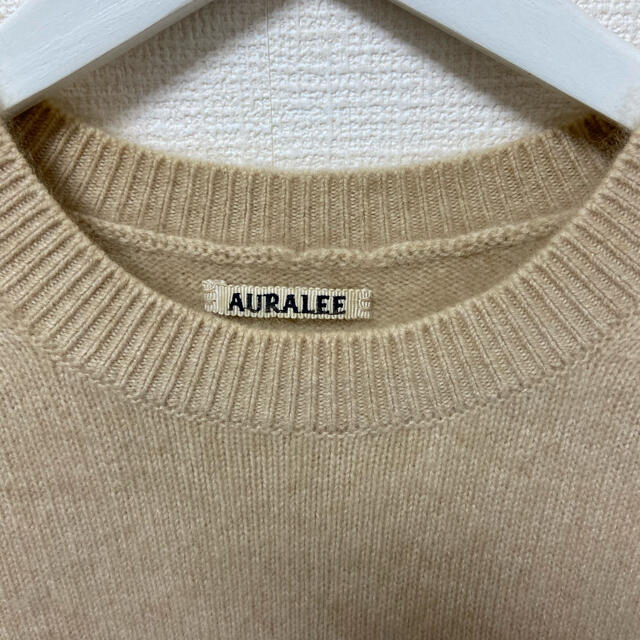 AURALEE 18AW ベビーカシミヤ　ニット　ベージュ　オーラリー 2