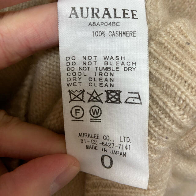 AURALEE 18AW ベビーカシミヤ　ニット　ベージュ　オーラリー 3