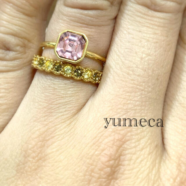 大粒スワロと華奢2連リング💍 レディースのアクセサリー(リング(指輪))の商品写真