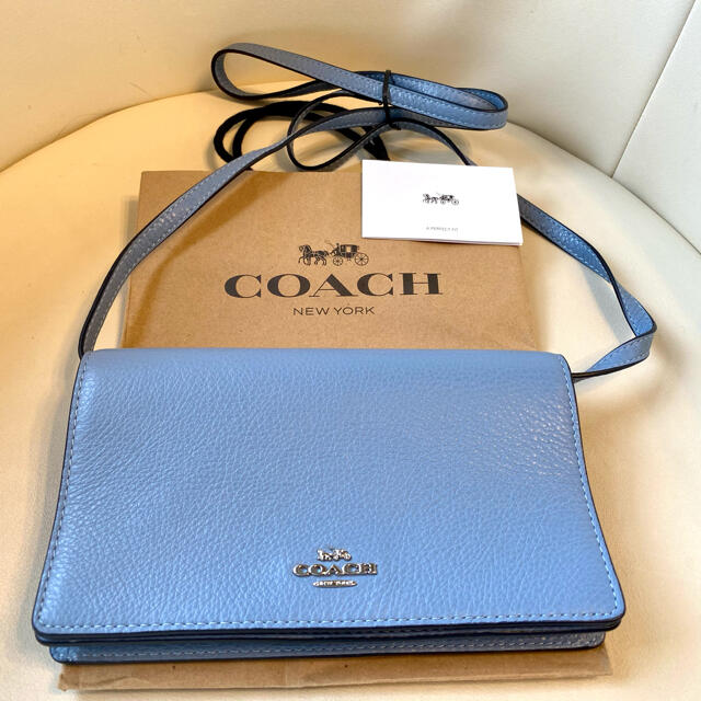 COACH(コーチ)の値下げ！COACH 財布 長財布 ショルダーウォレット レザー 新品‼️ レディースのファッション小物(財布)の商品写真