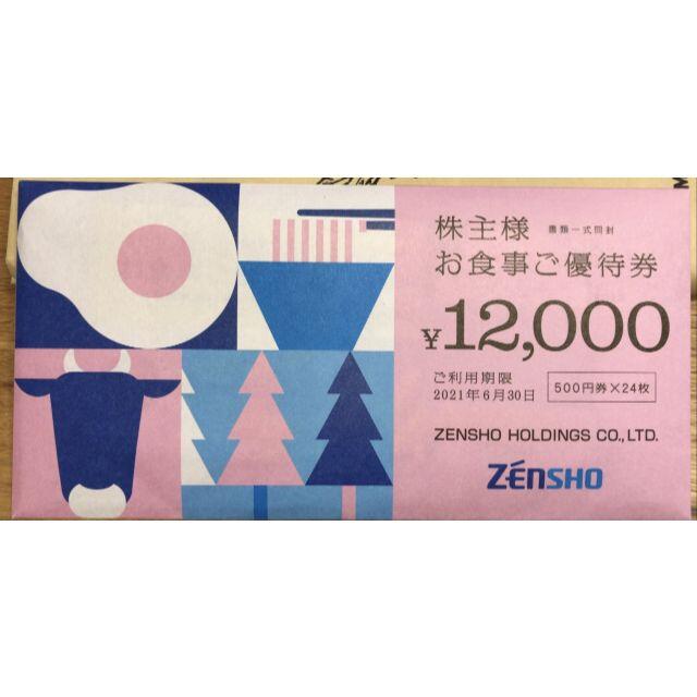 ゼンショー 株主優待券 12000円分 有効期限2021年6月30日 公式の 64.0