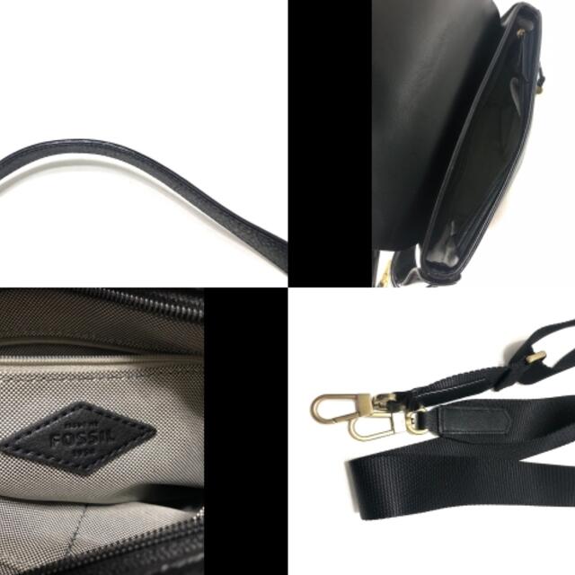 FOSSIL(フォッシル)のフォッシル ショルダーバッグ 黒 レザー レディースのバッグ(ショルダーバッグ)の商品写真