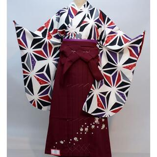 着物袴セット ジュニア用へ直し 135～150cm 袴色選択可能 NO29601(和服/着物)