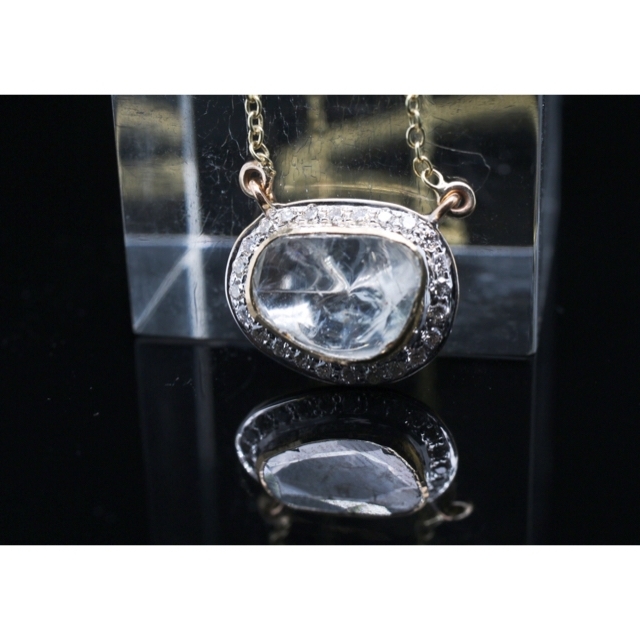 超特価安い k18ネックレス ・ポルキ スライスダイヤモンド0.77ctの通販 by あっちゃんのコレクション's shop|ラクマ お得品質保証