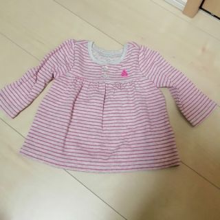 ベビーギャップ(babyGAP)のbabyGAP　長袖Tシャツ　ピンク　ボーダー　未使用(シャツ/カットソー)