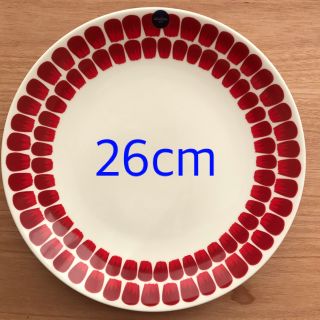 アラビア(ARABIA)のアラビア　24h トゥオキオ レッド プレート　26cm(食器)