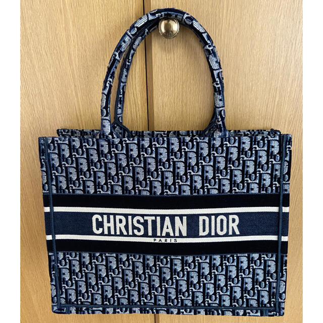 ディオール　ブックトート　スモール　ネイビー　Dior BOOK TOTE 新品