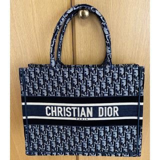 クリスチャンディオール(Christian Dior)のディオール　ブックトート　スモール　ネイビー　Dior BOOK TOTE 新品(トートバッグ)