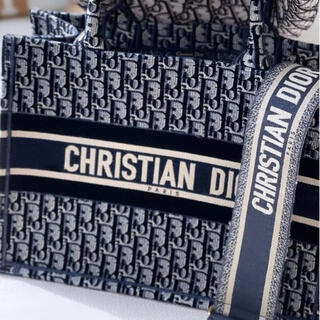 Christian Dior - ディオール ブックトート スモール ネイビー Dior 