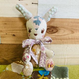 ミナペルホネン(mina perhonen)のミナペルホネン　うさちゃん　ハンドメイド(ぬいぐるみ)