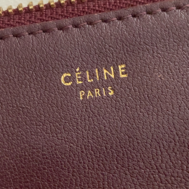 celine(セリーヌ)のCELINE トリオ　バーガンディ　お値下げ レディースのバッグ(ショルダーバッグ)の商品写真