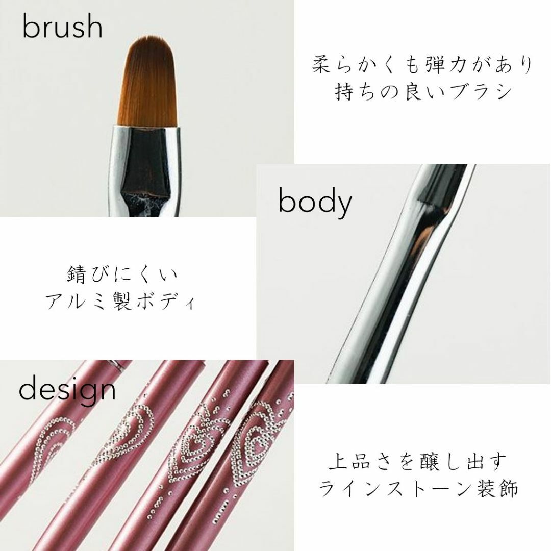 ◇ばら売り可◇ ネイルブラシ 12本セット ネイル ジェルネイル アート ...