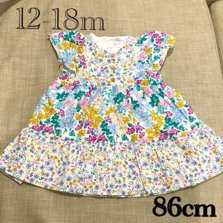 ザラキッズ(ZARA KIDS)の【こりな様専用】ワンピース　花柄　Zara baby 86cm 12-18m(ワンピース)