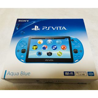 プレイステーションヴィータ(PlayStation Vita)の☆本体未使用品☆PSVita PCH-2000 ZA23 アクアブルー 希少品(家庭用ゲーム機本体)