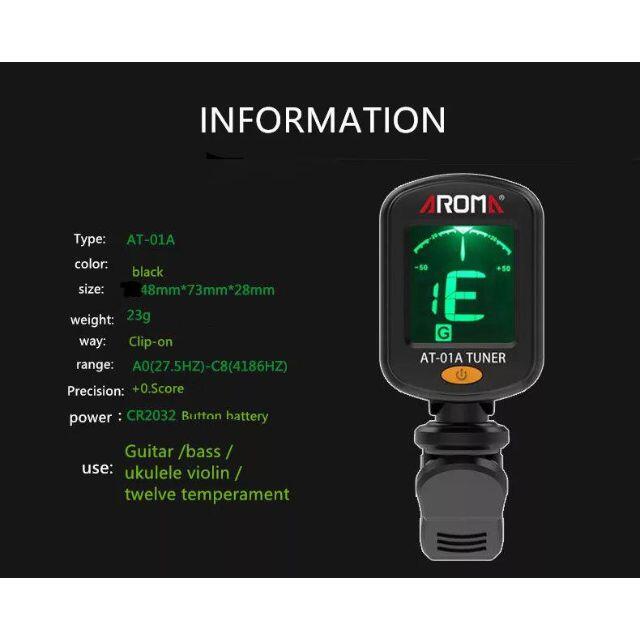 クラシックギター、アコギ等　電池入りクリップ式ギターチューナー 楽器のギター(クラシックギター)の商品写真