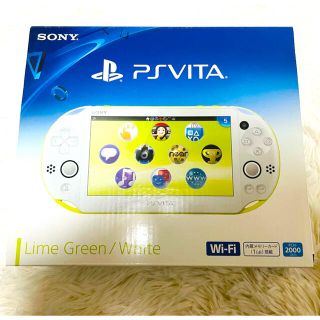 プレイステーションヴィータ(PlayStation Vita)の☆本体未使用品☆PSVita PCH2000 ZA13 ライムグリーン ホワイト(家庭用ゲーム機本体)