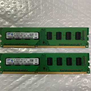 サムスン(SAMSUNG)のメモリ 4GBx2 DDR3 デスクトップ用(PCパーツ)