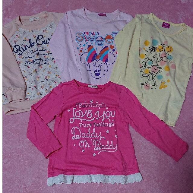 Disney(ディズニー)の女の子120㎝まとめ売りセット キッズ/ベビー/マタニティのキッズ服女の子用(90cm~)(Tシャツ/カットソー)の商品写真