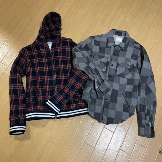 バンドオブアウトサイダーズ(BAND OF OUTSIDERS)のまとめ売り band of outsiders チェックパーカー パッチワーク(シャツ)