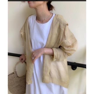 アンミヌ☆リネンパーカー（BEIGE）(シャツ/ブラウス(長袖/七分))