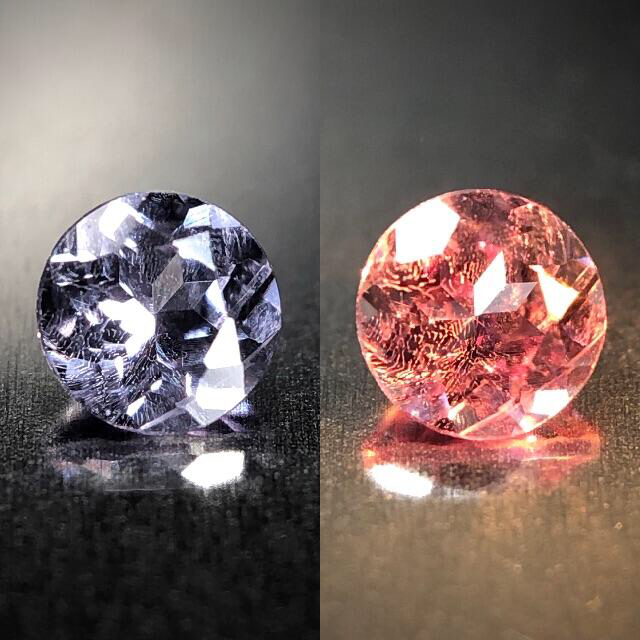 【アウイン様お取り置き】0.15ct 天然 カラーチェンジ ガーネット2点 レディースのアクセサリー(リング(指輪))の商品写真