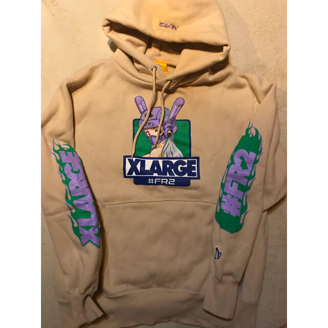 fr2 xlarge パーカー　BOA HOODIE 茶色　ブラウン