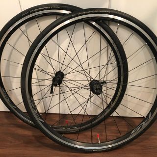 シマノ(SHIMANO)のShimano WH-RS100 フロント＆リアホイール11S用、タイヤ付(タイヤ・ホイールセット)